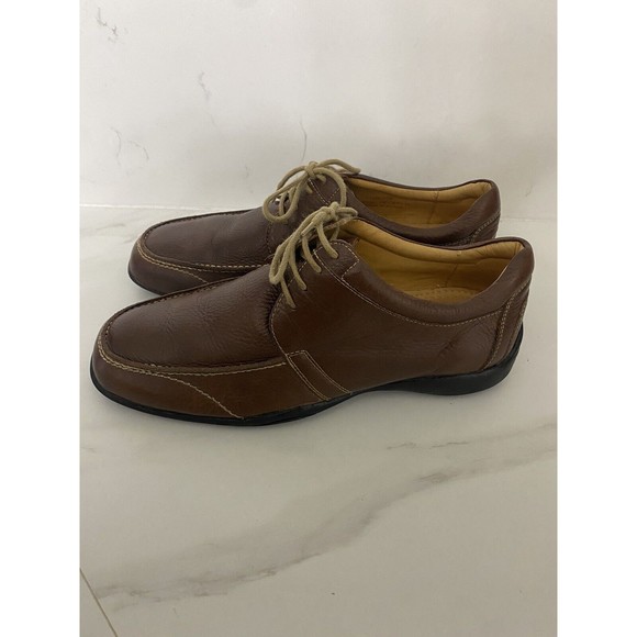 Sandro Moscoloni Brown Leather Lace Up Comfort & Soft Gel Oxford Shoes 9.5D main image 12